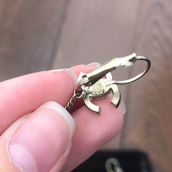 SOLD! Chanel CC Drop Earrings - Picture 6 of 9
